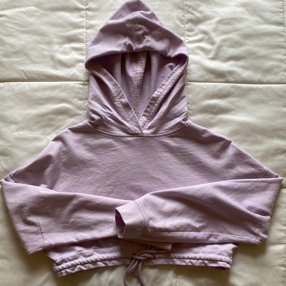 Cropped lilac Hoodie